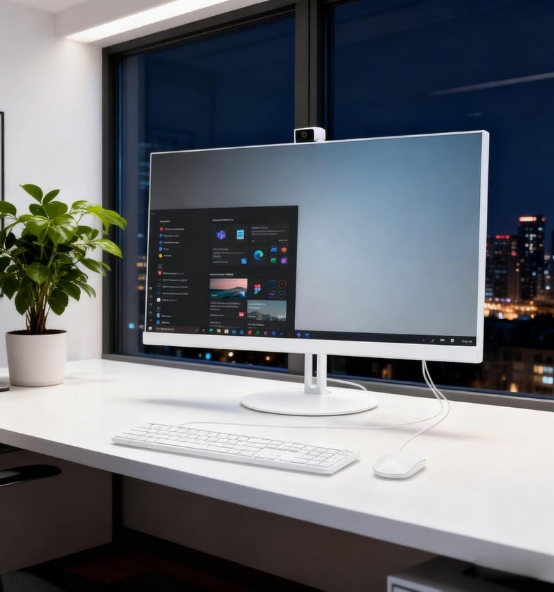 كمبيوتر مكتبي متكامل بشاشة لمس، مقاس 27 بوصة، مزود بمعالج Intel Core i5-3380M، وذاكرة وصول عشوائي 8 جيجابايت DDR3، وقرص تخزين SSD بسعة 256 جيجابايت، وشاشة بدقة 1920 × 1080 بكسل، ومكبر صوت مدمج، وكاميرا مخفية قابلة للسحب بدقة 5 ميجابكسل، ولوحة مفاتيح سلكية باللغة العربية، وفأرة سلكية. arabic - Image 5